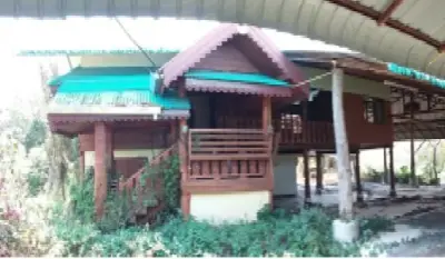 บ้านครึ่งตึกครึ่งไม้ บ้านห้วยกุ พร้าว-เชียงใหม่ รูปที่ 1