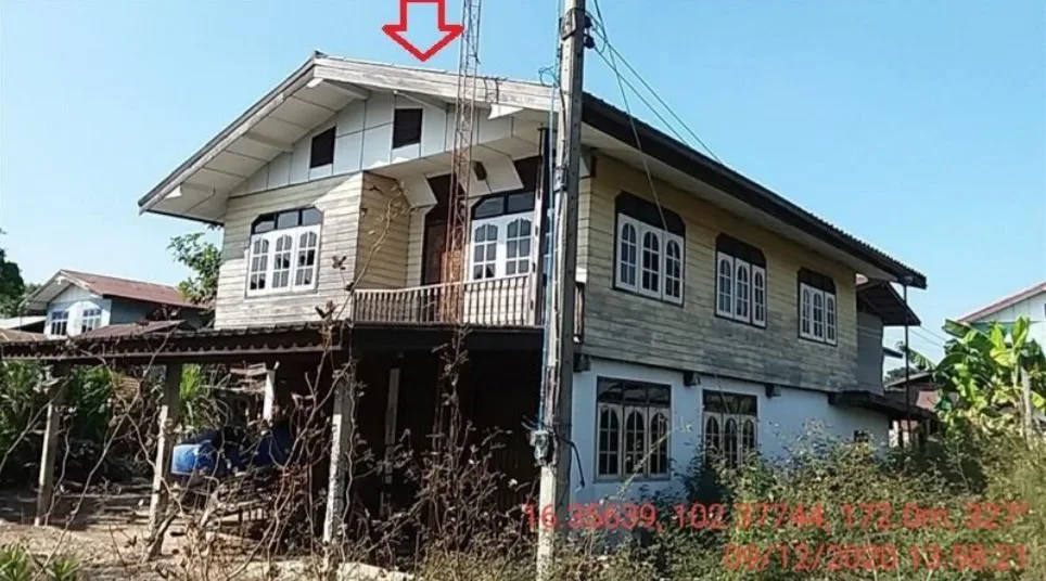 บ้านครึ่งตึกครึ่งไม้ ชุมชนบ้านเต่า บ้านแท่น-ชัยภูมิ