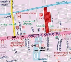 ห้องชุด ลุมพินีพาร์ค เพชรเกษม 98 เอ,บี [ชั้น 8(7) อาคาร A]