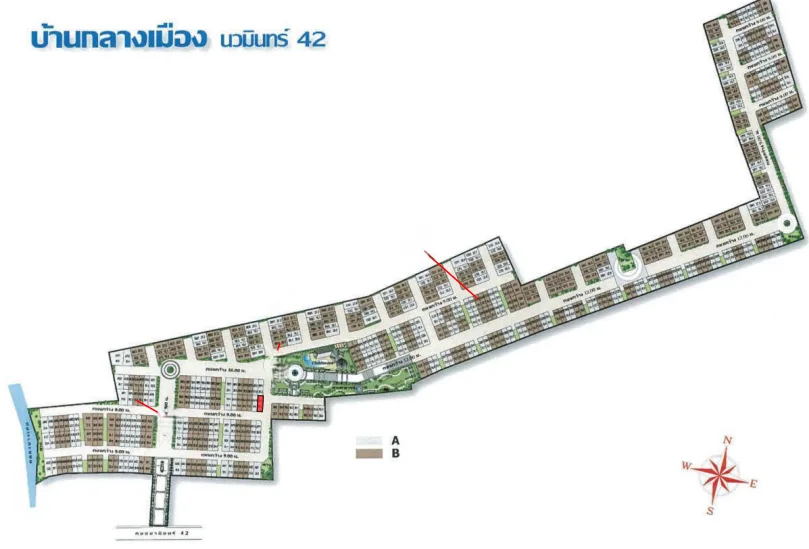 ทาวน์เฮ้าส์ โครงการ บ้านกลางเมือง นวมินทร์ 42 กรุงเทพมหานคร