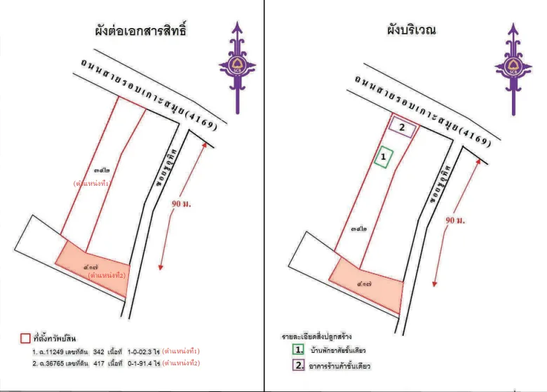ที่ดินว่างเปล่า เกาะสมุย สุราษฎร์ธานี
