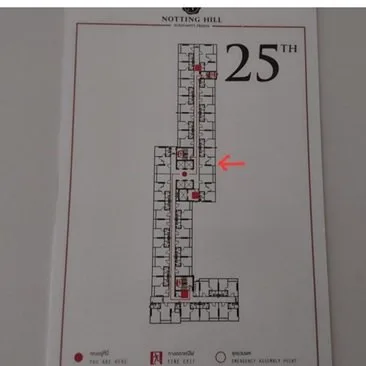 ห้องชุด นอตติ้ง ฮิลล์สุขุมวิท พรกษา [ชั้น 25 อาคาร A]