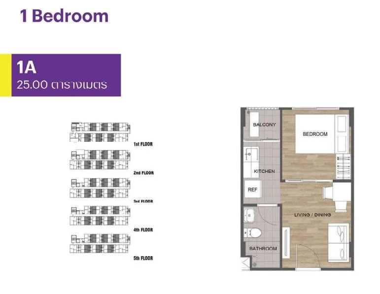 ห้องชุด/คอนโดมิเนียม โครงการ คอนโดมี บางนา-บางบ่อ อาคารเอ สมุทรปราการ