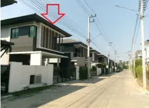 บ้านแฝด โครงการ ปาล์ม พาร์ค แอท เอ็นซีออนกรีน วงแหวน ลำลูุุ ปทุมธานี