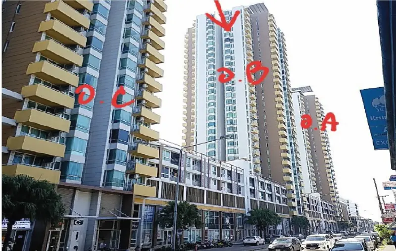 ห้องชุด เอ็ม โซไซตี้ คอนโดมิเนียม [ชั้น 5 อาคาร B]