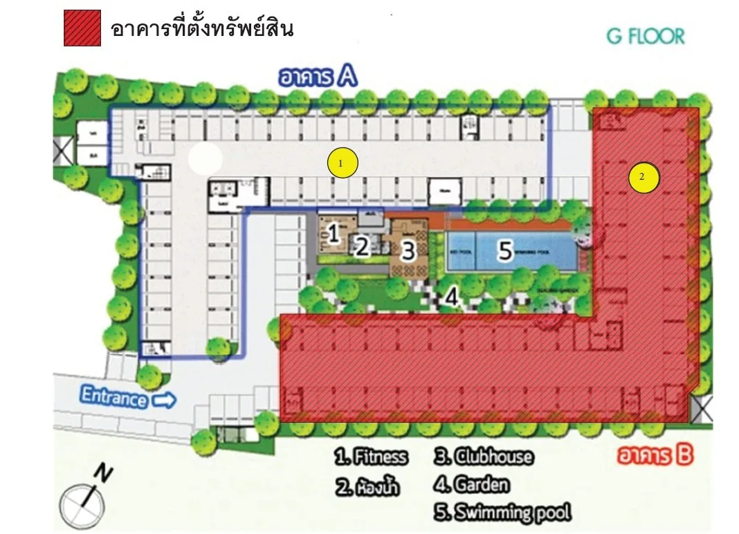 ห้องชุด เดอะนิช ไอดี เสรีไทย [เฟส 1 ชั้น 2 อาคาร B]