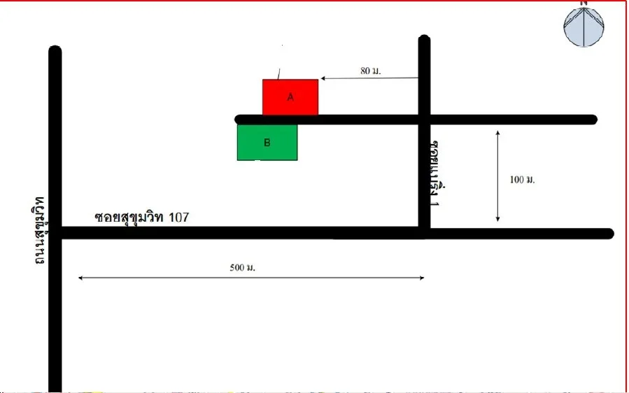 ห้องชุด พอส บี สุขุมวิท 107 [ชั้น 8 อาคาร B]
