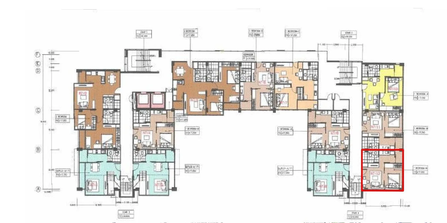ห้องชุด เออบานี่ คอนโดมิเนียม [ชั้น 7]