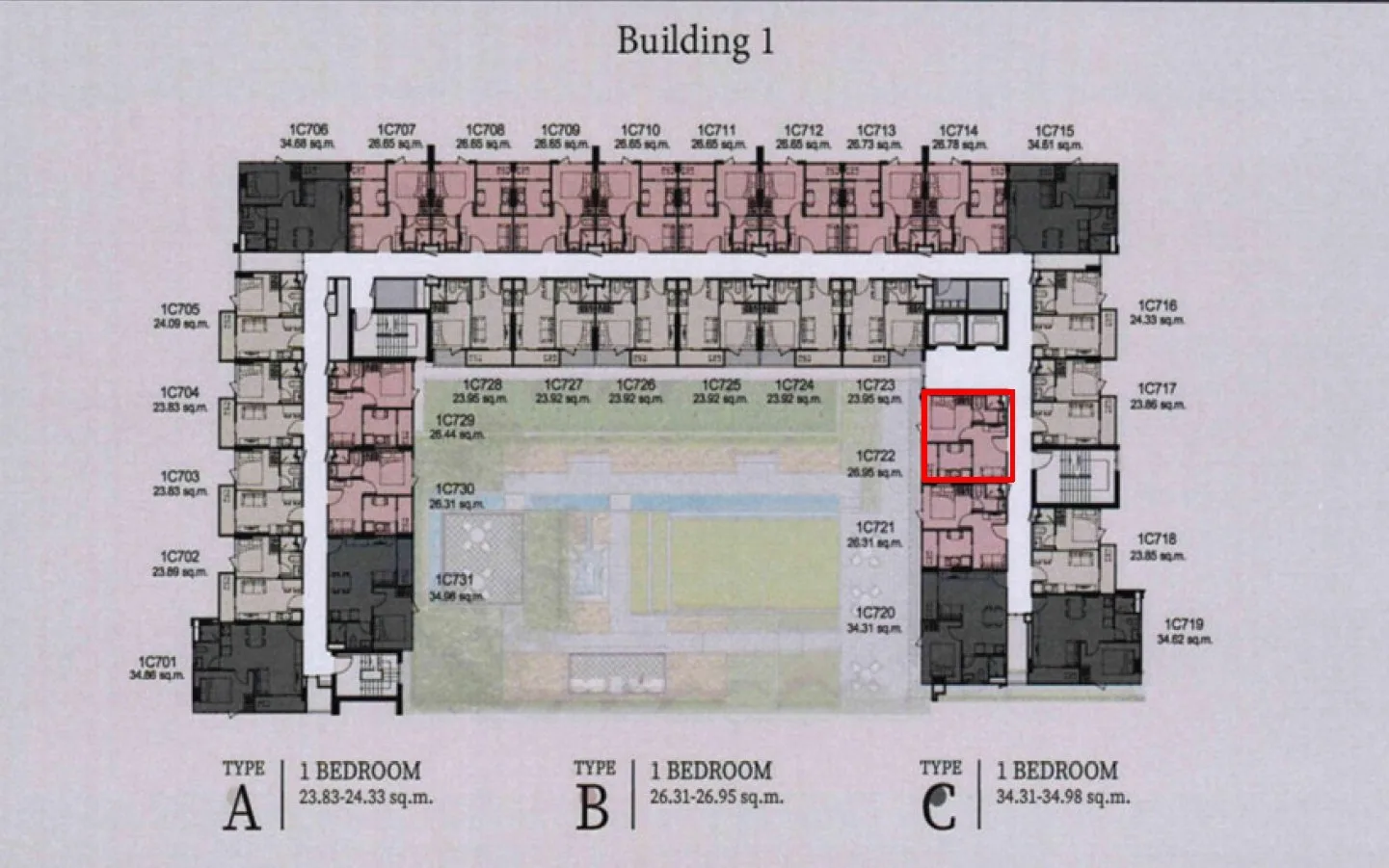 ห้องชุด เอสเพน คอนโด เฟส เอ [ชั้น 8 อาคาร A1]