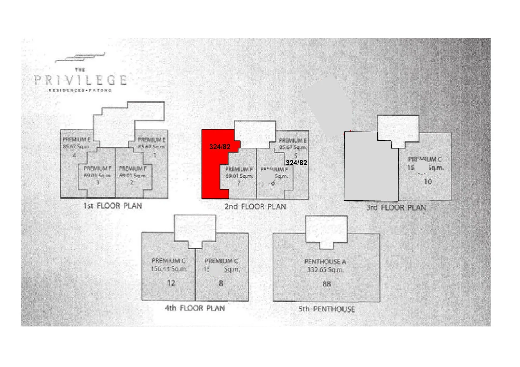 ห้องชุด เดอะ พริวิเลจ แอท เบย์คลิฟ [ชั้น 2 อาคาร A]