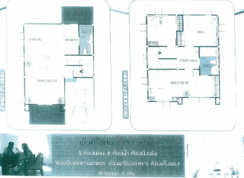 บ้านแฝด โครงการ บ้านบุรีรมย์ สมุทรสาคร