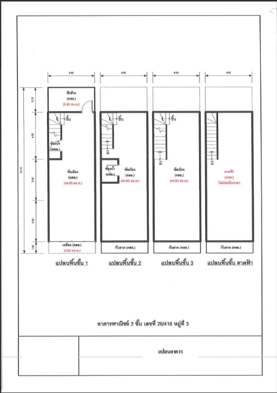 อาคารพาณิชย์ โครงการ สินสมบูรณ์ กรุงเทพมหานคร