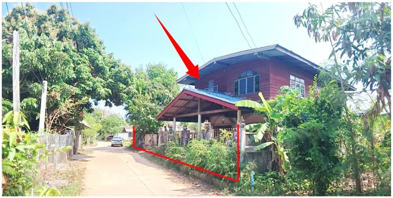 บ้านครึ่งตึกครึ่งไม้ โครงการ บ้านนาแสงสาคร บึงกาฬ