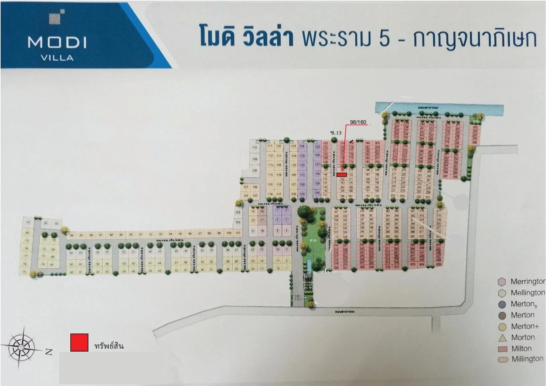 ทาวน์เฮ้าส์ โมดิวิลล่า พระราม5-กาญจนาภิเษก [ซ.13]